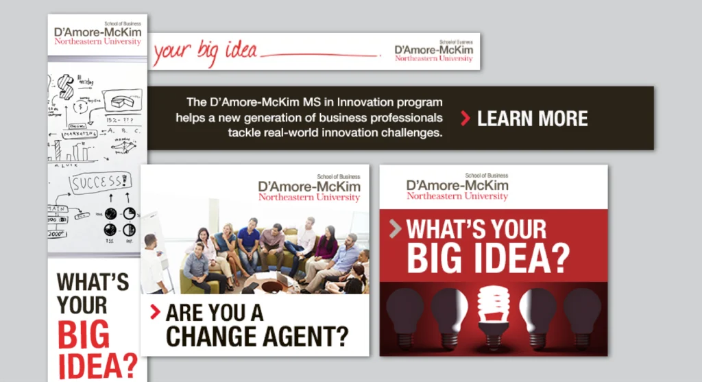 Alternate sample ad for D'Amore-McKim MS Program at Northeastern University